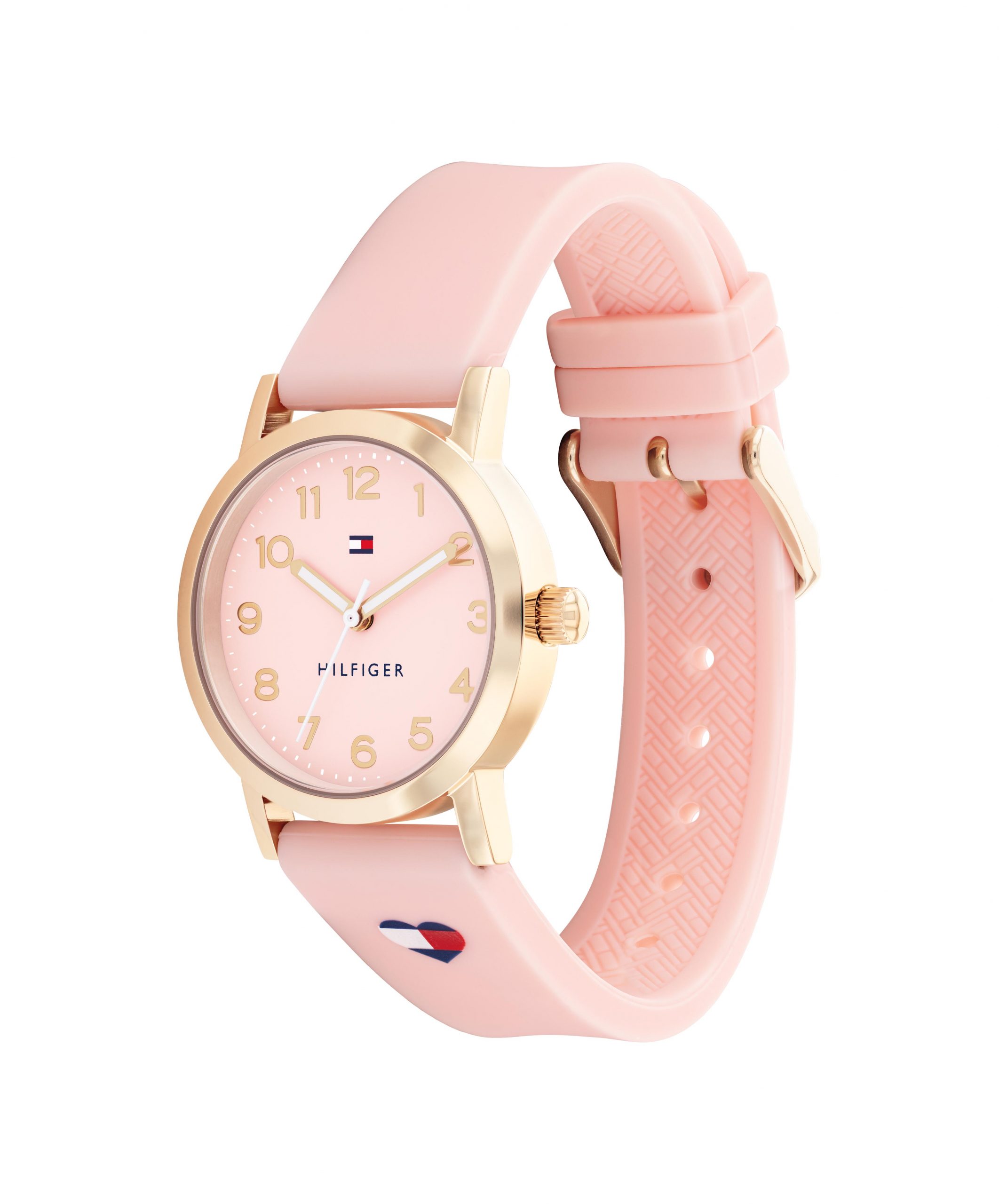 reloj de niña tommy hilfiger rosa y blanco